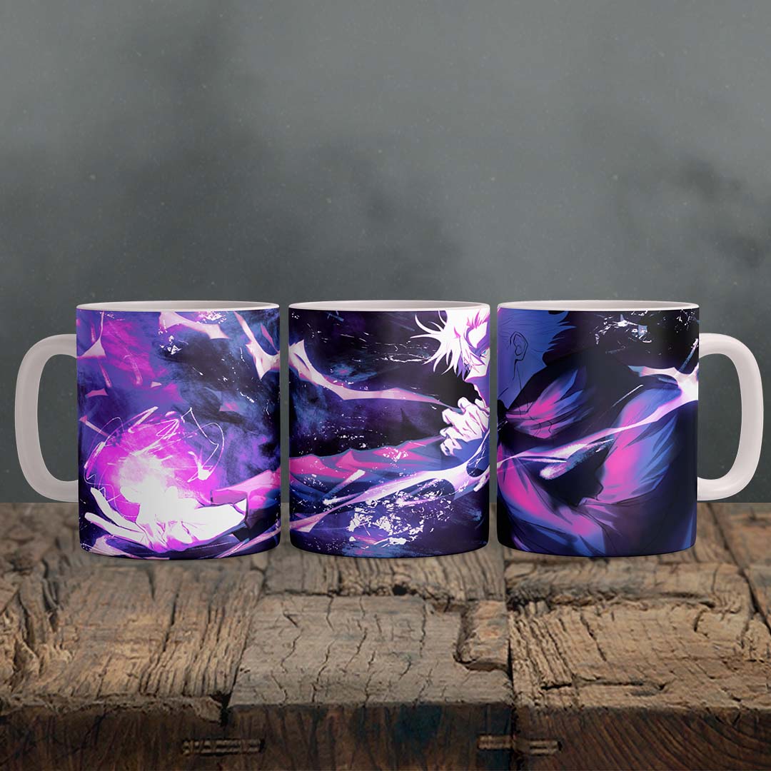 Jujutsu Kaisen - Gojo Satoru Ceramic Mug, Anime Coffee Cup 11 OZ