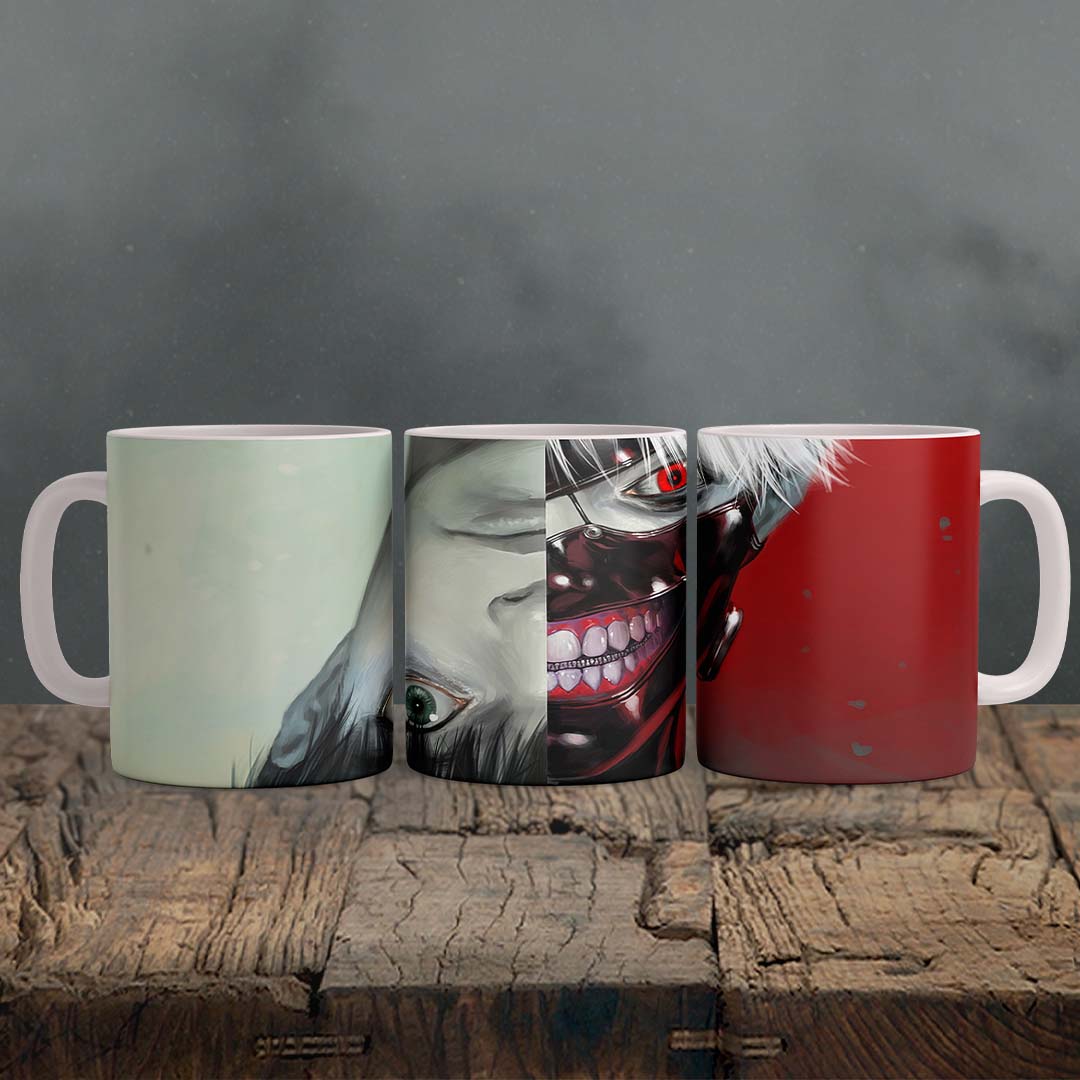 Tokyo Ghoul - Ken Kaneki Ceramic Mug, Anime Coffee Cup 11 OZ