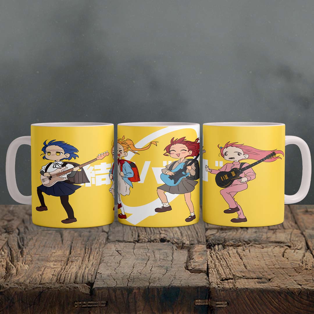 Bocchi the rock - Ceramic Mug, Anime Coffee Cup, 11 Oz