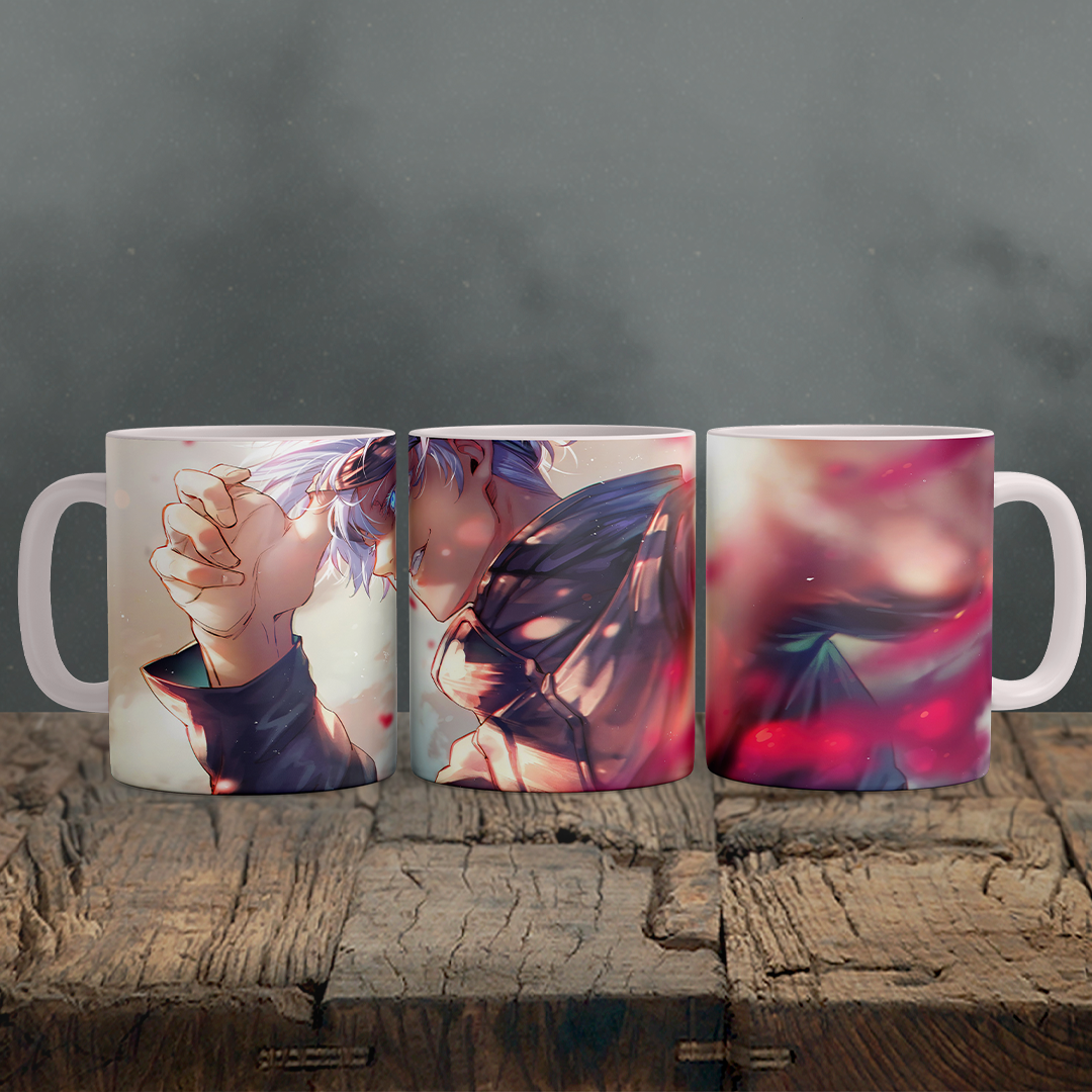Jujutsu Kaisen - Gojo Satoru Ceramic Mug, Anime Coffee Cup 11 OZ