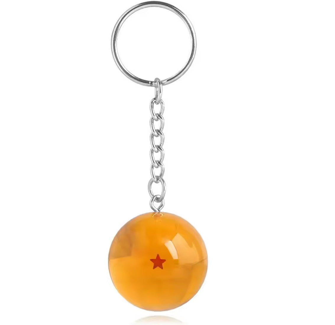 Dragon Ball Keychain 1-7 Dragon Ball Orange Small Pendant Creative Crystal Pendant