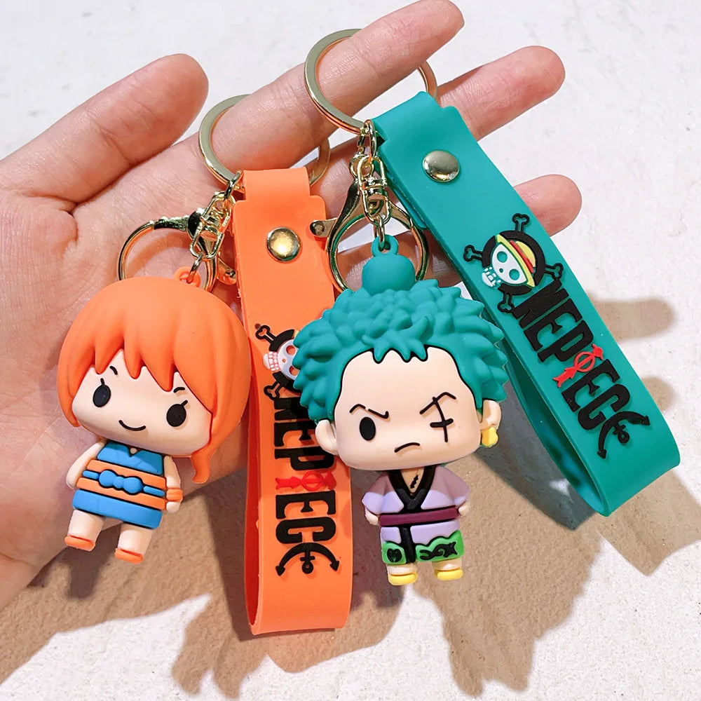 One Piece Silicon Keychain