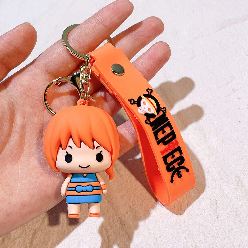 One Piece Silicon Keychain