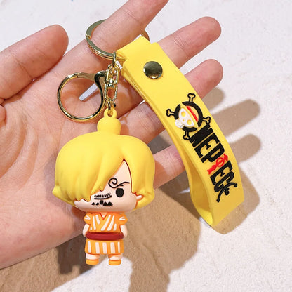 One Piece Silicon Keychain