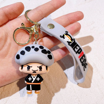 One Piece Silicon Keychain