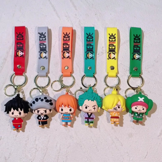 One Piece Silicon Keychain